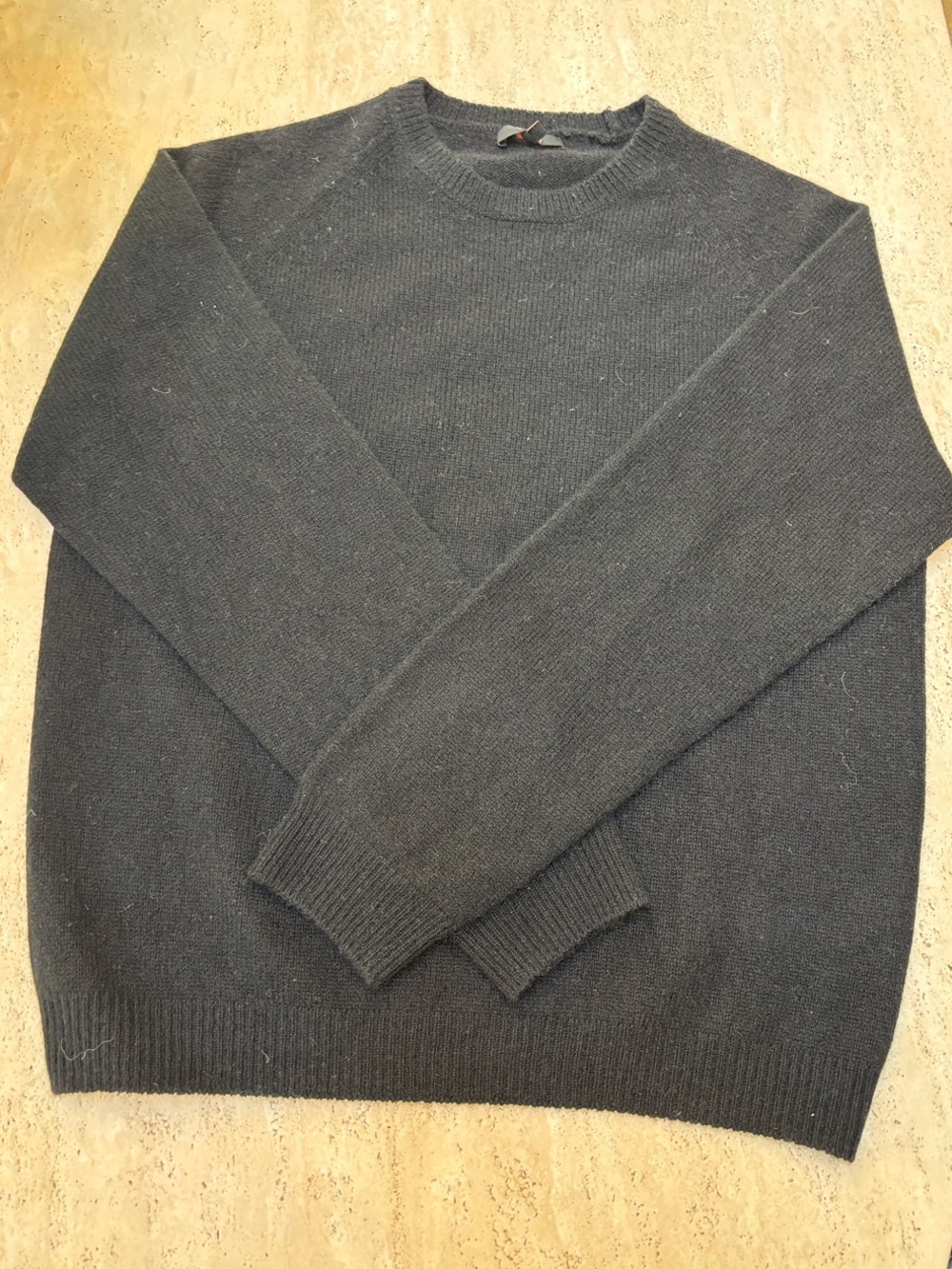 Quince Black Crewneck Sweater
